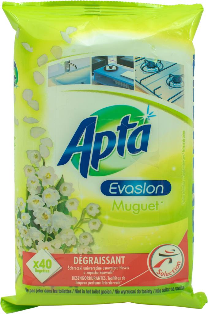 APTA Lingettes dégraissantes multiusage (40 pièces)