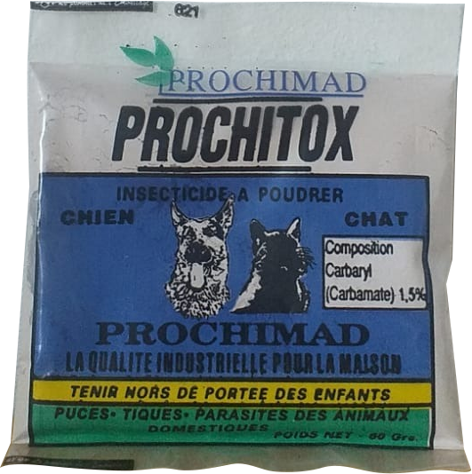 PROCHITOX Insecticide animaux - poudre à poudrer (60g)