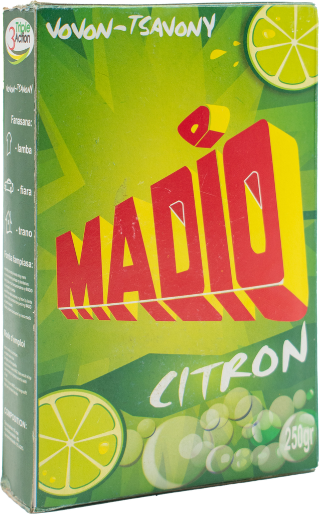 MADIO Lessive poudre mains - Junior parfum citron (250g)