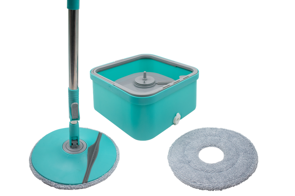 Balai auto-nettoyant avec seau à double compartiments