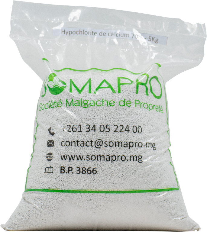 Hypochlorite de calcium 70% - Granulé (Sac de 5kg)