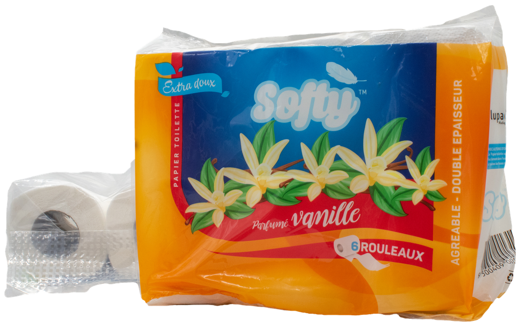 SOFTY Papier toilette - Vanille (pack de 6)