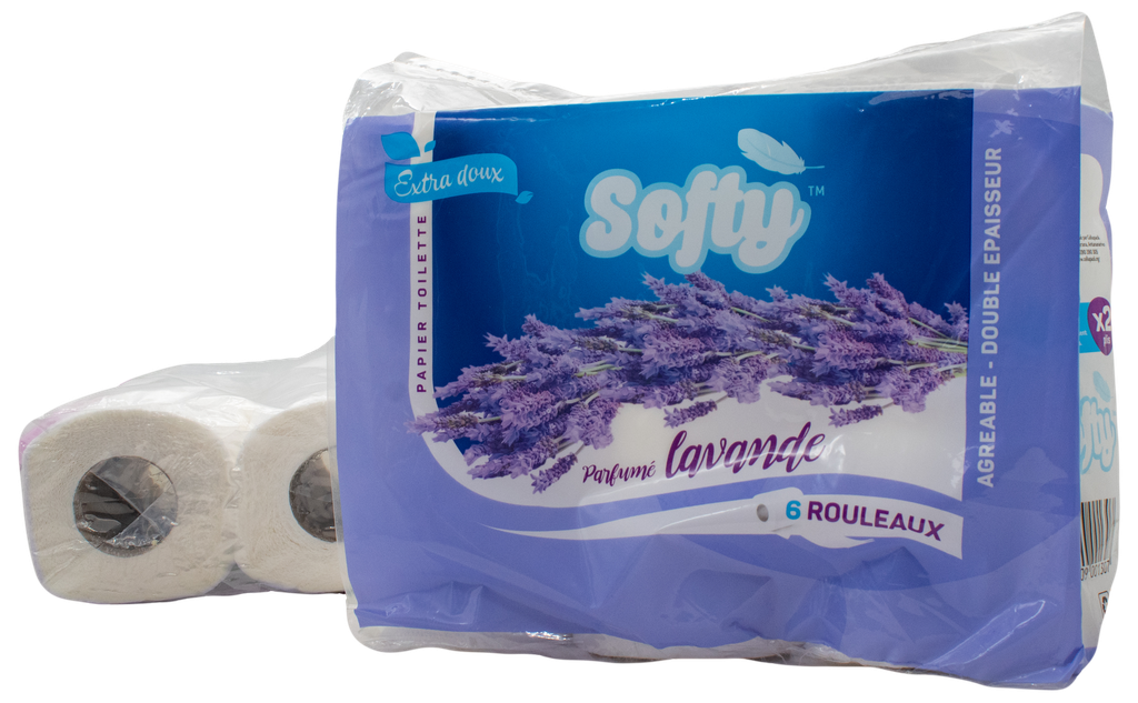 SOFTY Papier toilette - Lavande (pack de 6)