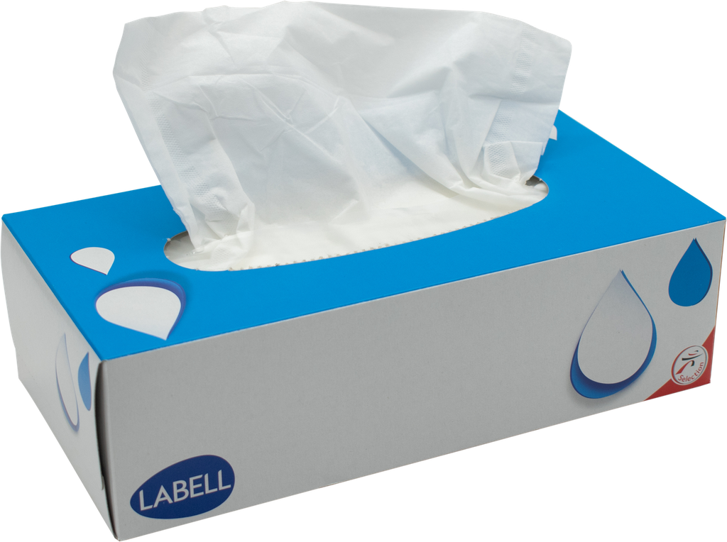 LABELL Mouchoirs en boîte (90 feuilles)