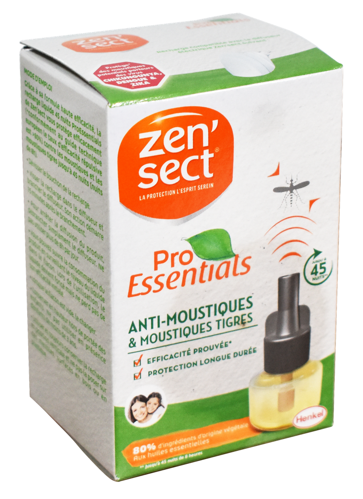 ZENSECT Recharge pro nature - pour diffuseur 45 nuits (18ml)