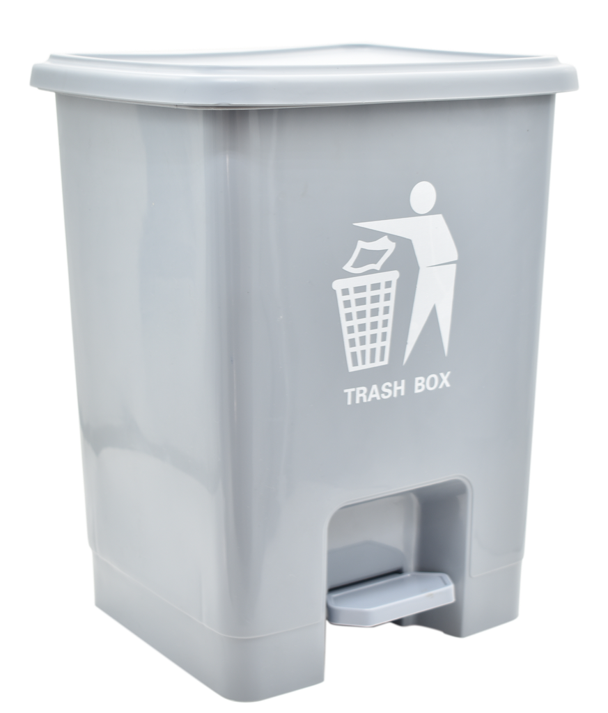 MM Poubelle à pédale - en plastique 15L