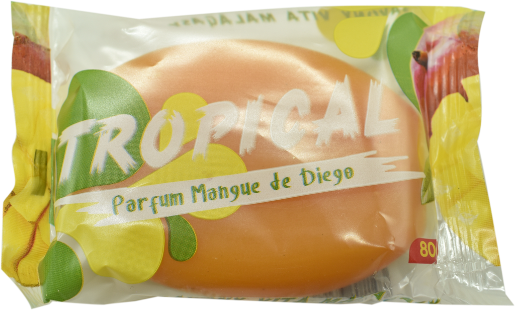 TROPICAL Savon de toilette - parfum mangue (80g)