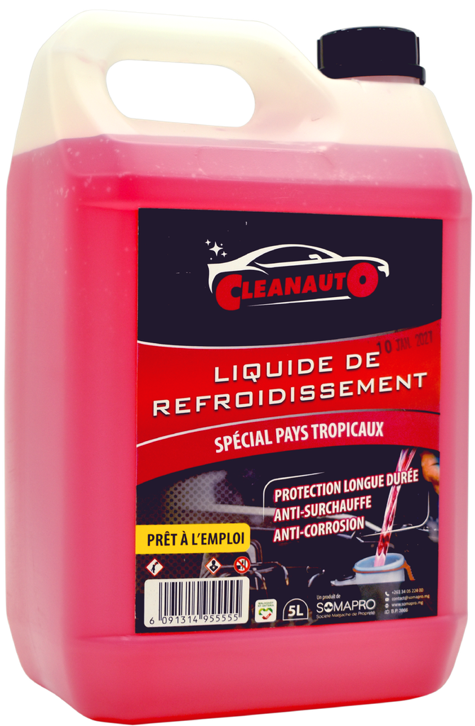 CLEANAUTO Liquide de refroidissement - Rose (5L)