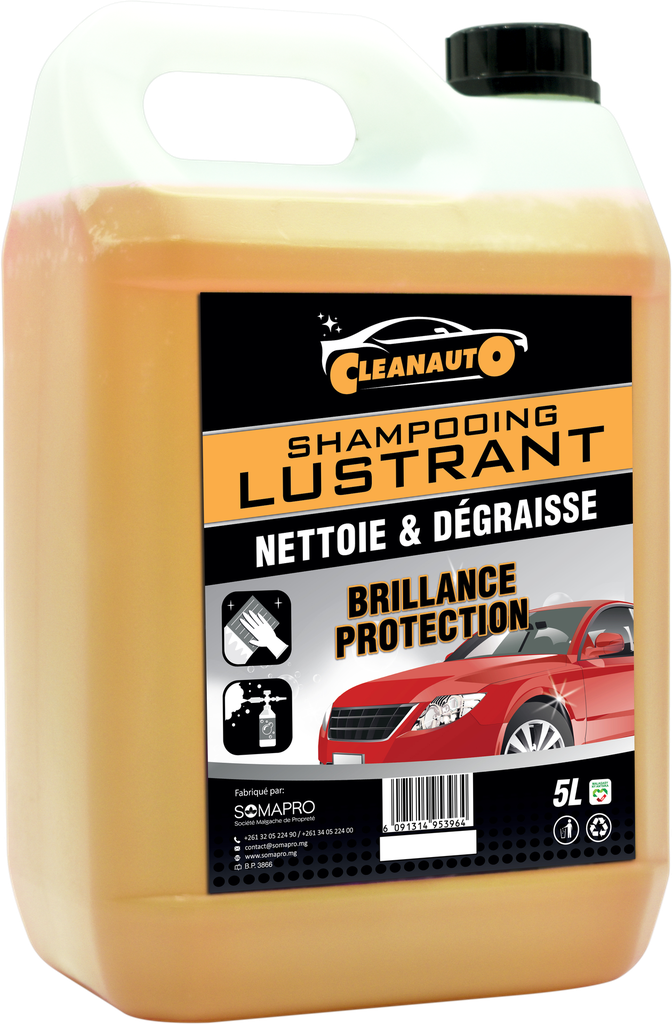 CLEANAUTO Shampooing lustrant auto - Recharge (5L)