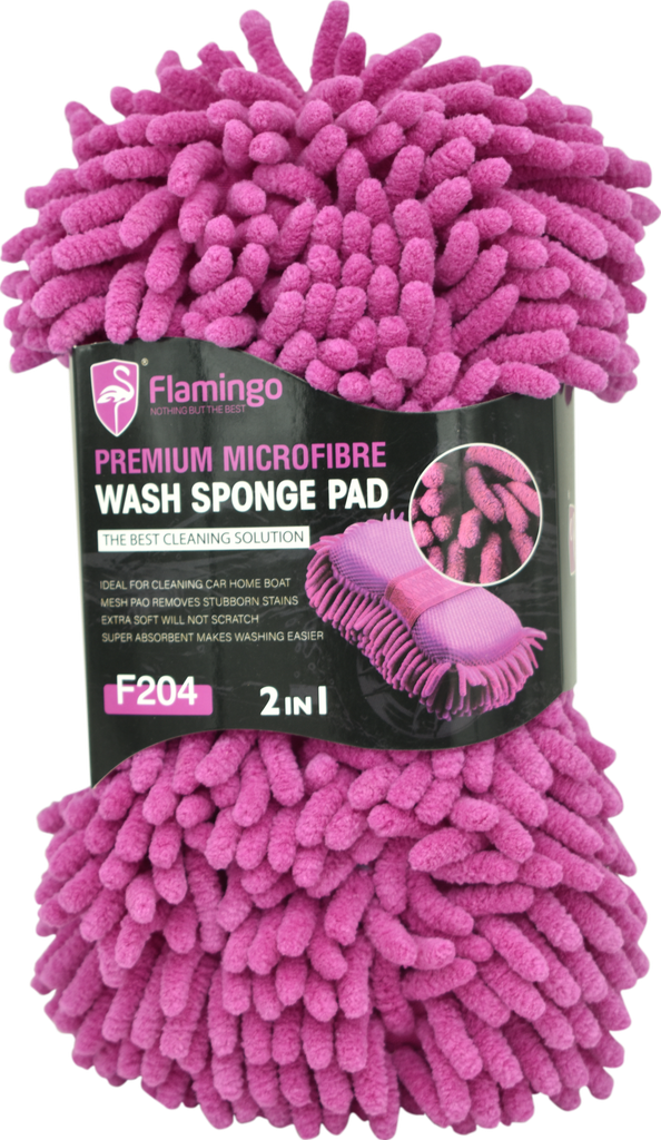 FLAMINGO Éponge de lavage - microfibre