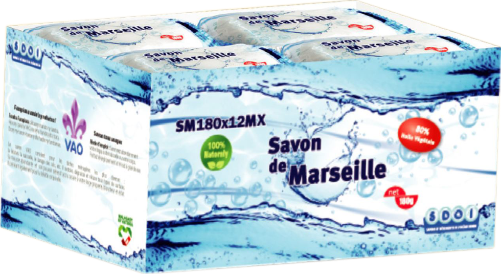 VAO Savon de Marseille glycériné (180g x12)