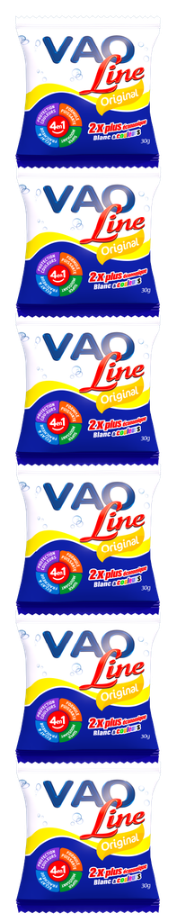 VAO Line - Savon poudre original 30g (chapelet de 6)