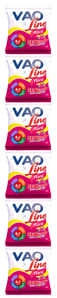 VAO Line - Savon poudre floral 30g (chapelet de 6)