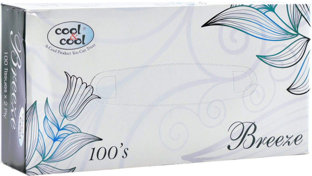 COOL&amp;COOL Mouchoirs en boîte - 2 plis (100 feuilles)