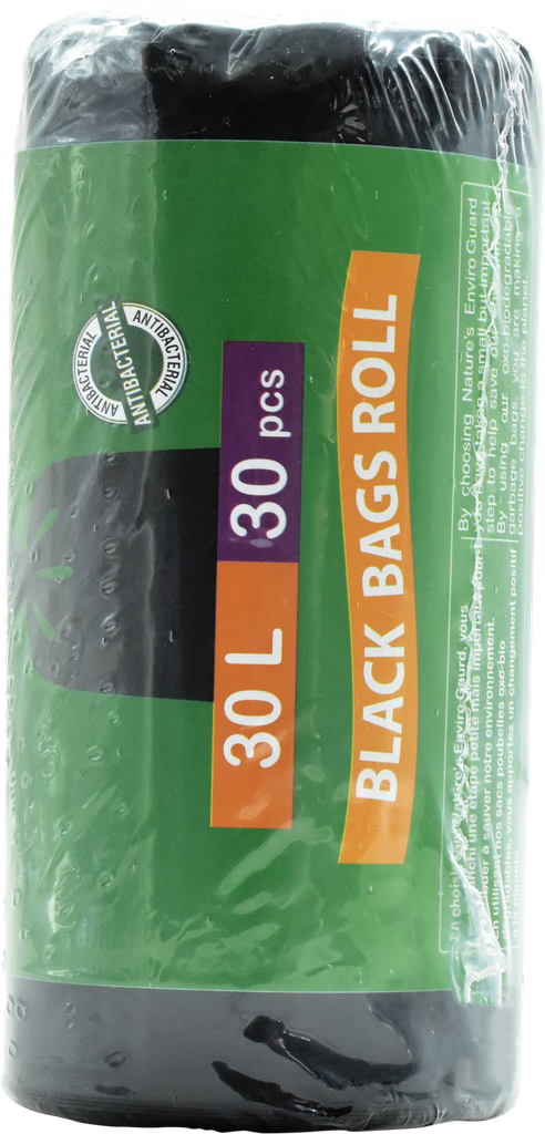 Sacs poubelle - noir 30L (x30)