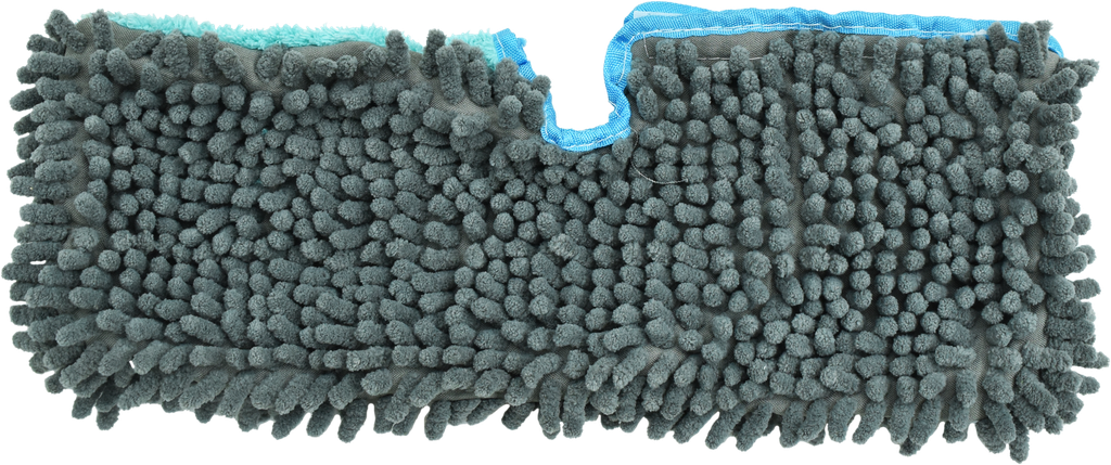 Mop rechange bleu/gris - balai flexible 2en1