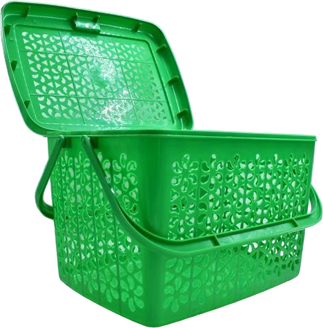 SM Panier opaque à motif - avec couvercle et anse (25L)