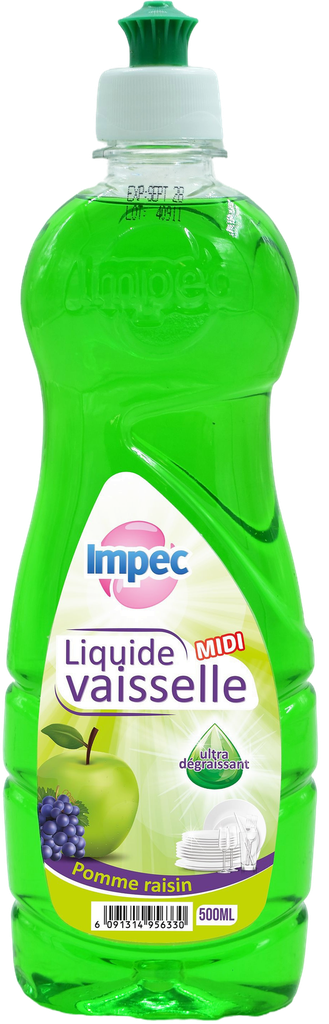 IMPEC Liquide vaisselle - Pomme raisins midi (500ml)