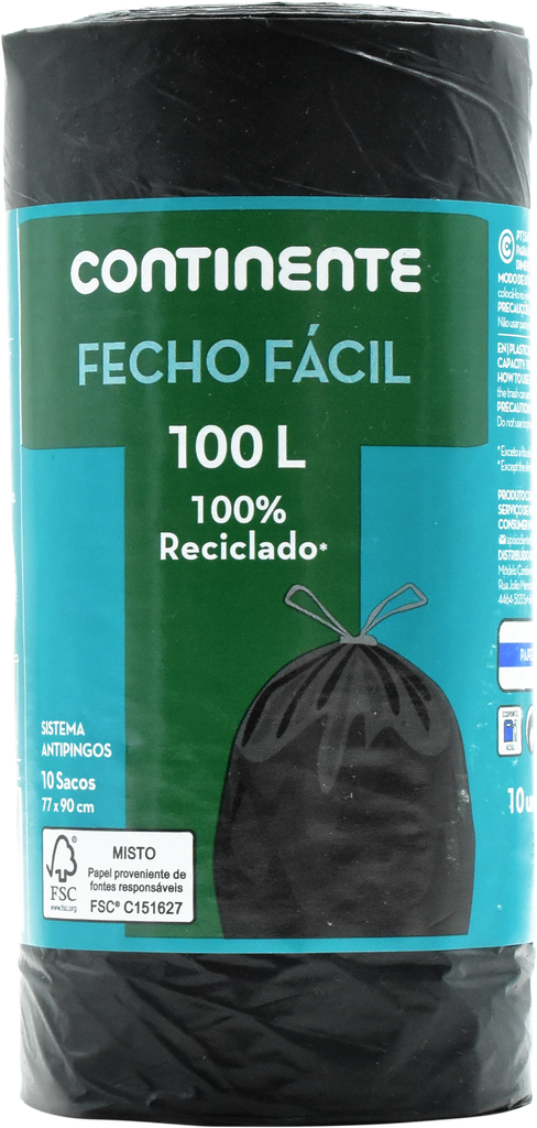 CONTINENTE Sacs Poubelle  SD - noir 30L (x50)