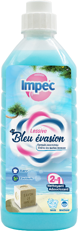 IMPEC Lessive Liquide - machine &amp; mains Bleue evasion (1.5L)