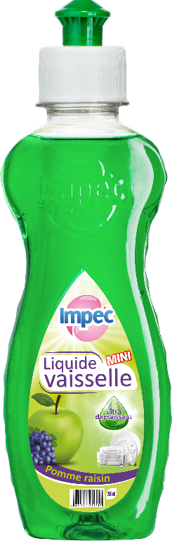 IMPEC Liquide vaisselle - Pomme raisin mini (250ml)