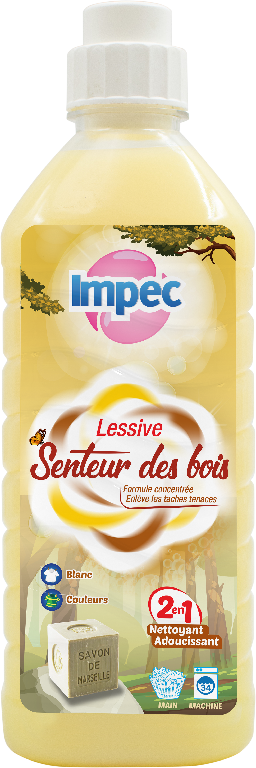 IMPEC Lessive Liquide - machine &amp; mains Senteur des bois (1.5L)