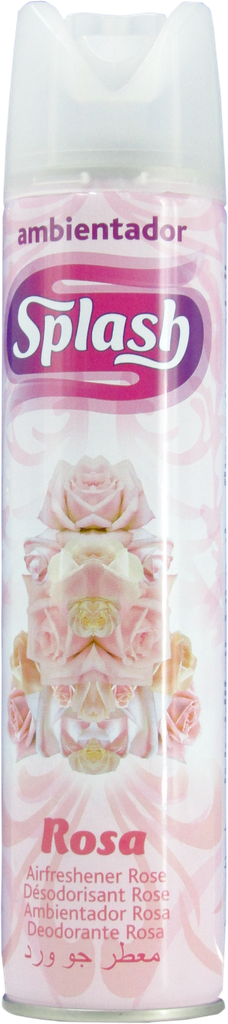 ZELNOVA Splash Désodorisant - Rose (aérosol 300ml)