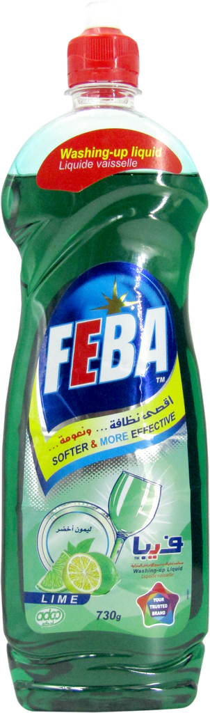 FEBA Liquide vaisselle - concentré Lime verte (730g)