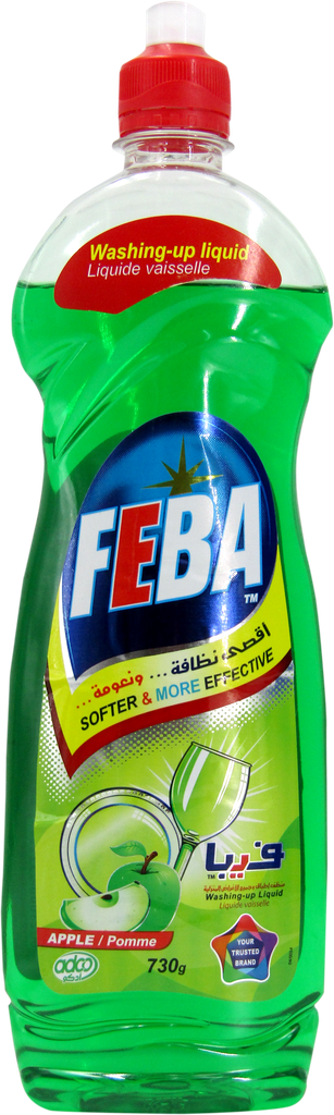 FEBA Liquide vaisselle - concentré Pomme (730g)