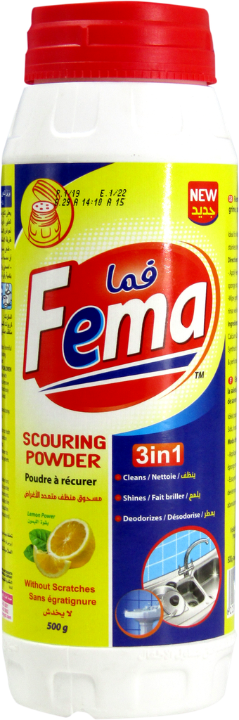 FEMA Poudre à recurer - citron (500g)