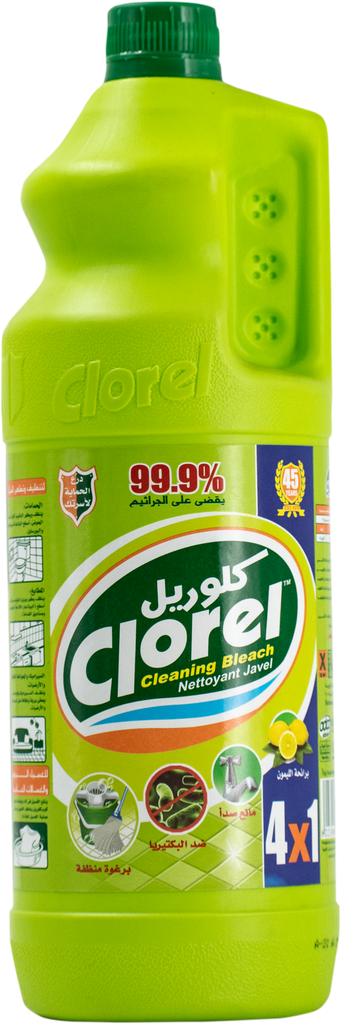 CLOREL Eau de javel parfumé - 4en1 citron (1L)