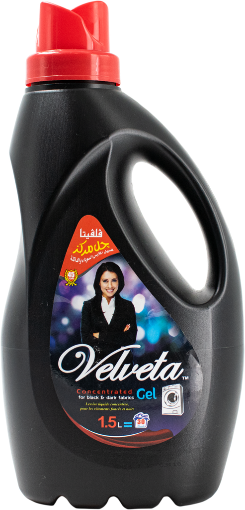 VELVETA Gel lessive - linge noir &amp; foncé (1,5L)