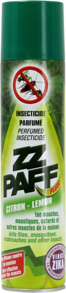 ZELNOVA Insecticide - volants-rampants ZZ PAFF citron (aérosol 400ml)