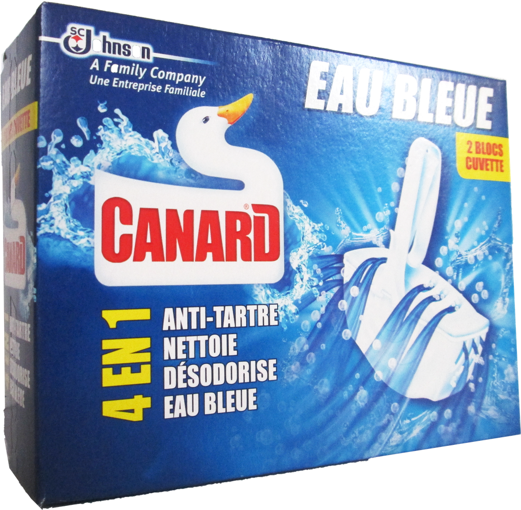 CANARD Bloc WC cuvette - fraîcheur eau bleue (2x40g)