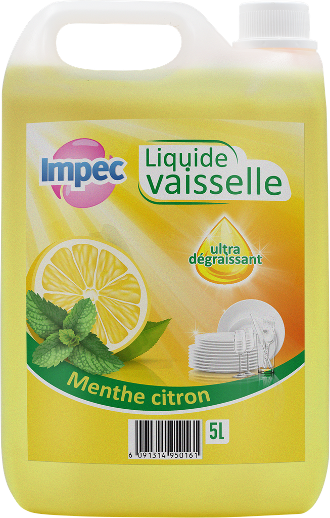 IMPEC Liquide Vaisselle - Menthe citron (5L)
