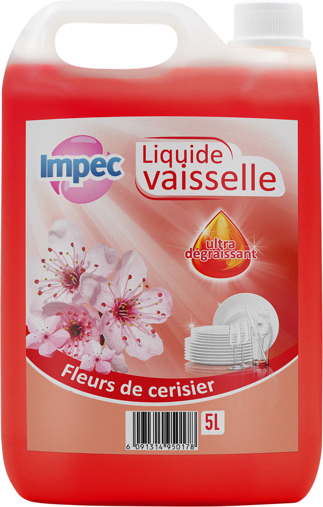 IMPEC Liquide Vaisselle - Fleurs de cerisier (5L)