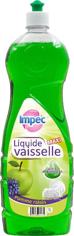 IMPEC Liquide vaisselle - Pomme raisin (1L)