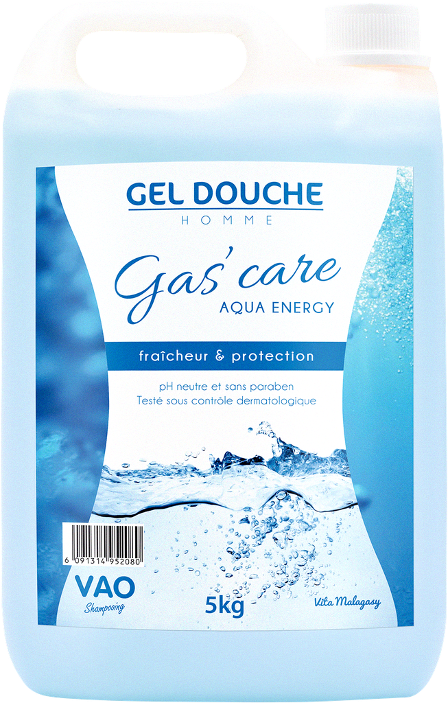 GAS'CARE Gel Douche - Aqua Energy (5kg)