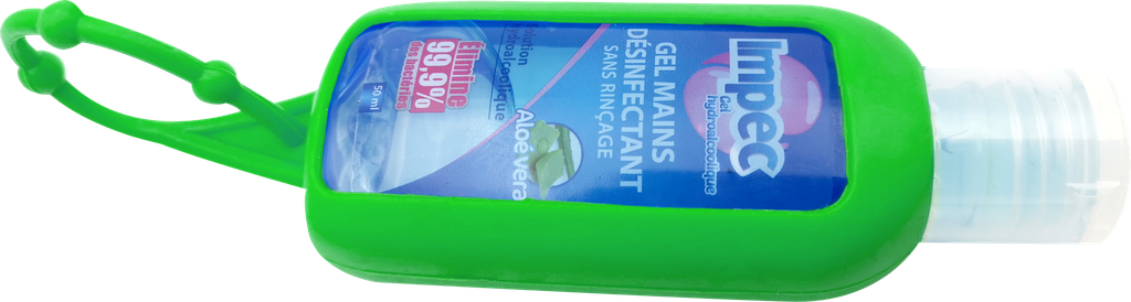 SM Support silicone - pour gel hydroalcoolique 50ml Vert
