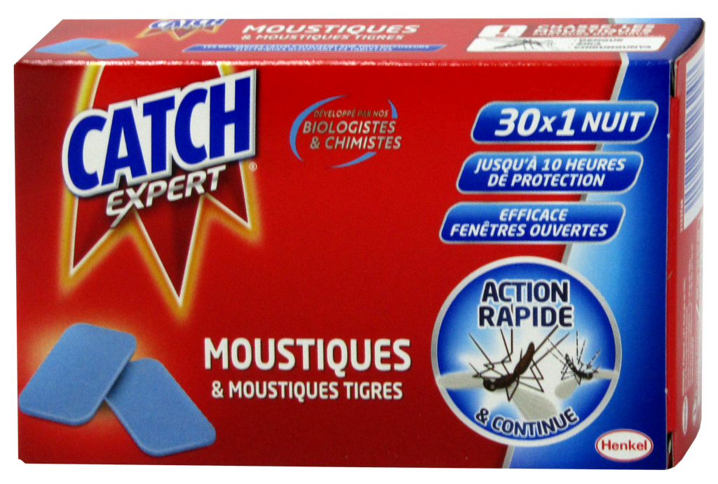 CATCH recharges - anti moustiques 30 nuits (30 tablettes)