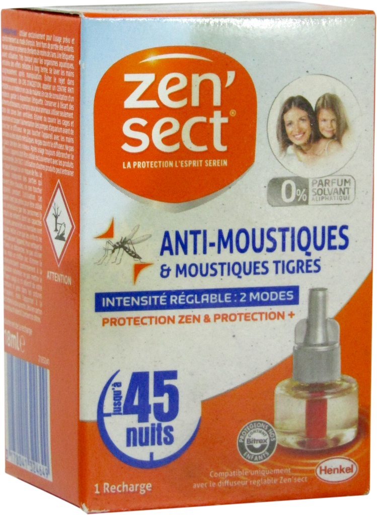 ZENSECT Recharge - pour diffuseur 45 nuits (18ml)
