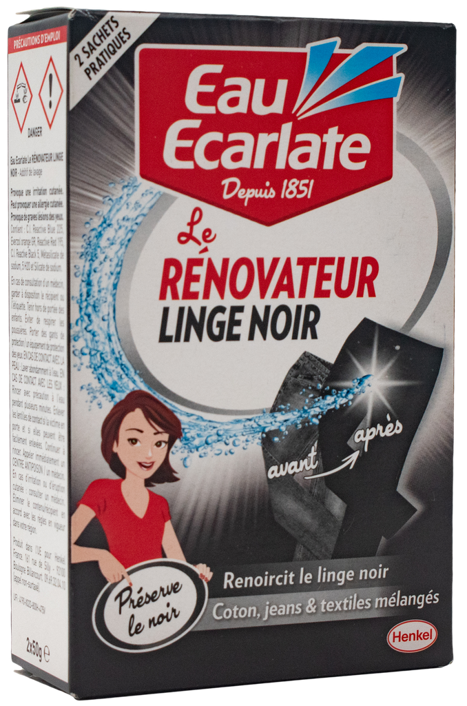 EAU ECARLATE Détacheur Renov. Linge noir (50grs)