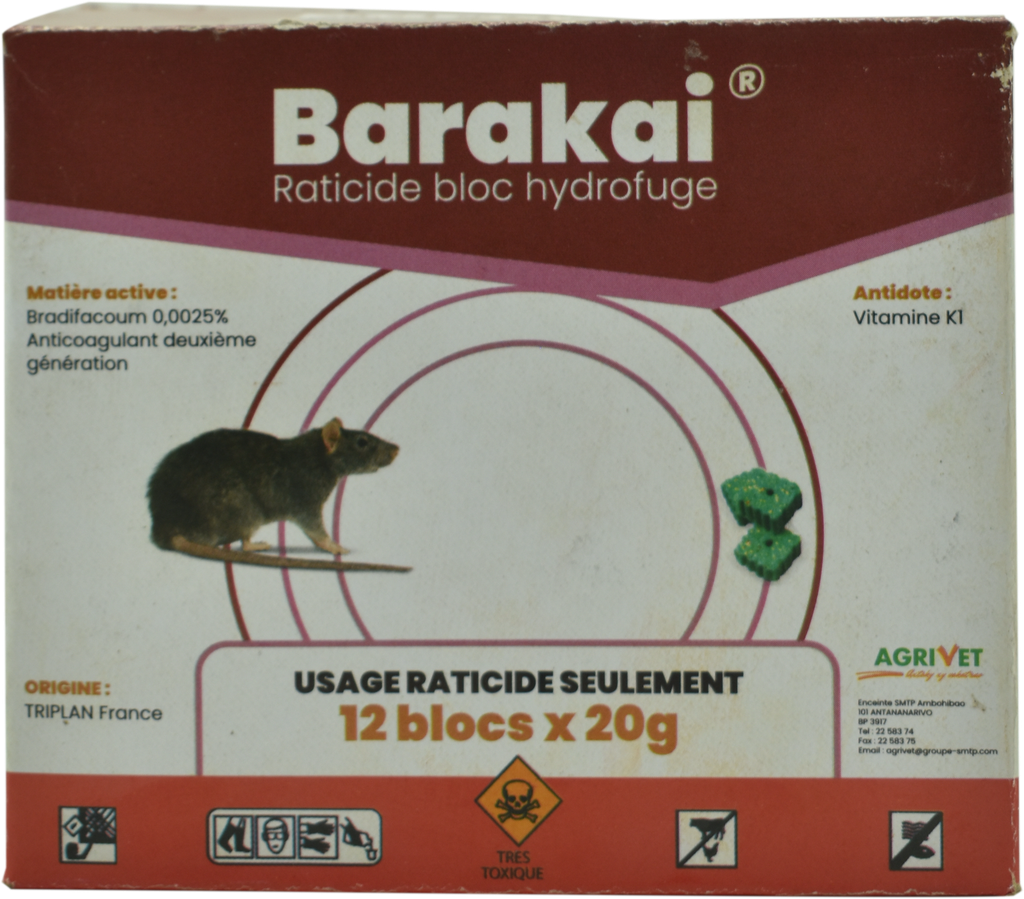 BARAKAI Raticide (boîte 240g)