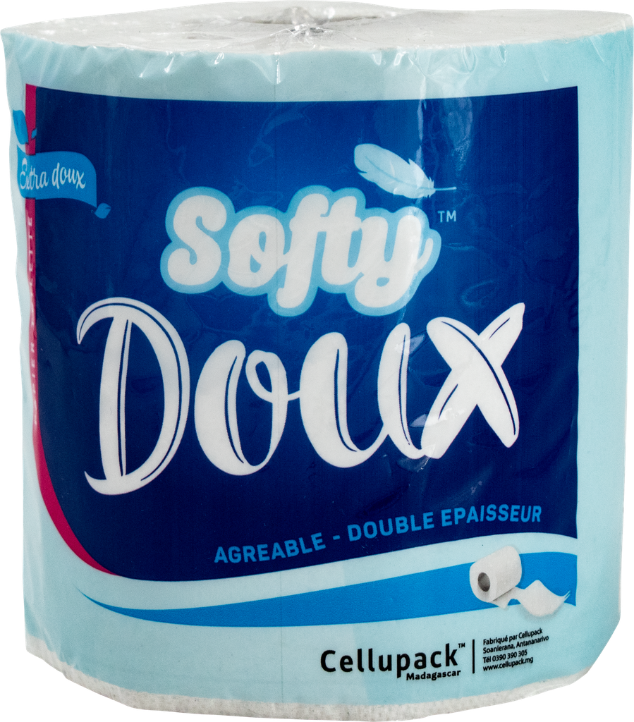 SOFTY DOUX Papier toilette (1 roul x2 plis)