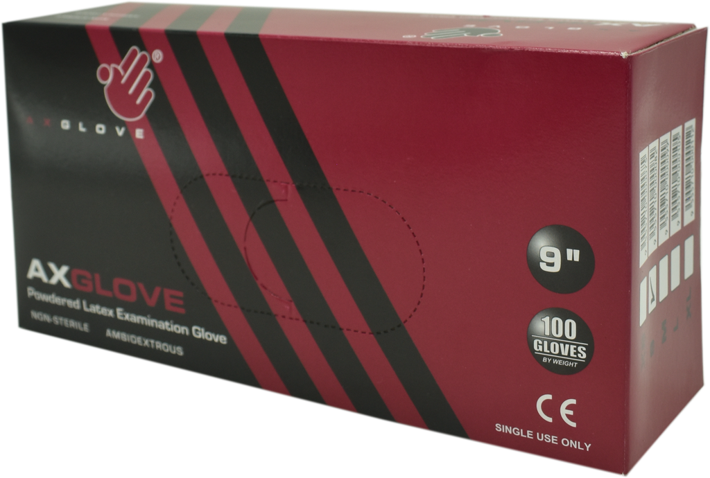Gants d'examen Latex Taille S - Poudré (Boîte de 100)