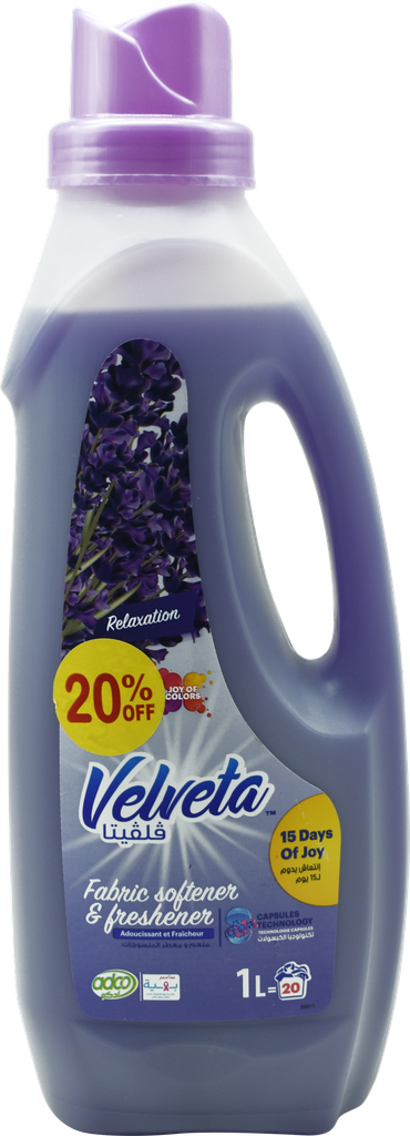 VELVETA Adoucissant - lavander whispers (1L)