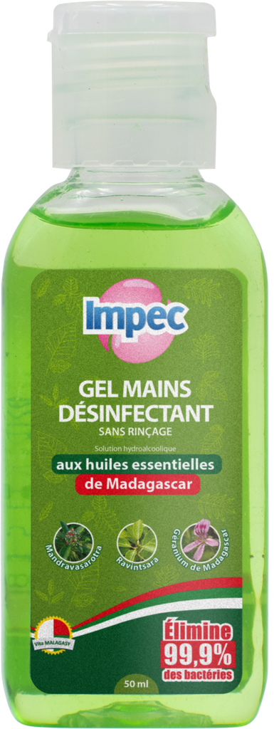 IMPEC Gel hydro-alcoolique - aux Huiles essentielles (50ml)