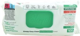 [PA875] SLEEPY Lingettes nettoyantes multiusage - Savon blanc (100 pièces)