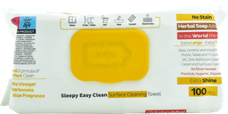 [PA877] SLEEPY Lingettes nettoyantes multiusage - Aux plantes (100 pièces)