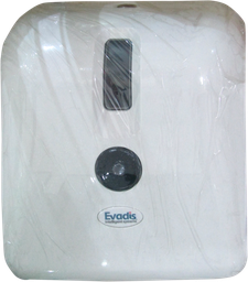 [PA221] EVADIS Distributeur - pour papier toilette mini Jumbo - blanc à dévidage centrale